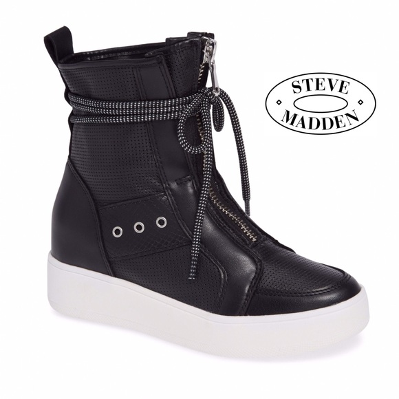 Steve Madden Perforated High Top Booties - Picture 4 of 6